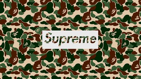 Bape x supreme wallpaper